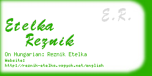 etelka reznik business card